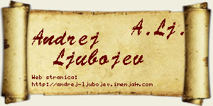 Andrej Ljubojev vizit kartica